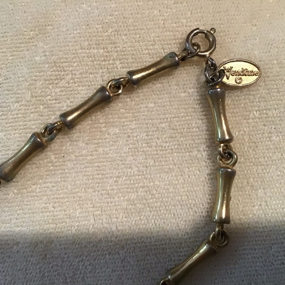 Vintage Vendome Gold Toned Unique Necklace - Picture 2 of 4